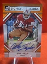2022 Donruss Signature Marks John Taylor #SM-JOT card