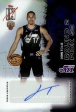 2025-26 Topps Signature Class Rookie Class Chrome Autographs John Tonje #RCC-JT card