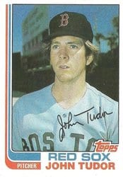 1982 Topps Base Set John Tudor #558 card