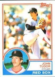 1983 Topps Base Set John Tudor #318 card