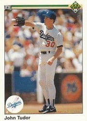 1990 Upper Deck Base Set John Tudor #396 card
