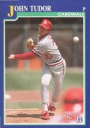 1991 Score Base Set John Tudor #53 card