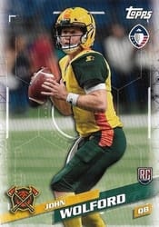 2019 Topps AAF Base Set John Wolford #86 card