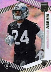 2019 Donruss Elite Base Set Johnathan Abram #185 card