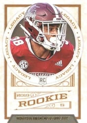 2019 Panini Legacy Base Set Johnathan Abram #176 card