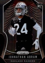 2019 Panini Prizm Base Set Johnathan Abram #319 card