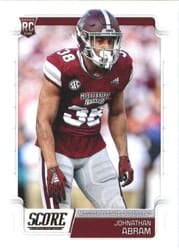 2019 Score Base Set Johnathan Abram #378 card