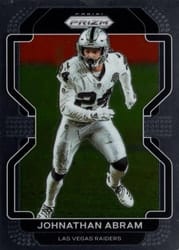 2021 Panini Prizm Base Set Johnathan Abram #182 card