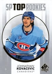2022-23 SP Authentic Top Rookies Johnathan Kovacevic #TR-31 card