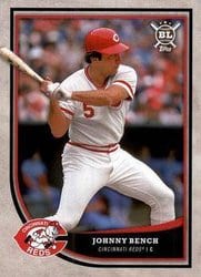 2018 Topps Big League Base Set Johnny Bench #347 card