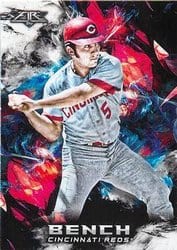 2018 Topps Fire Base Set Johnny Bench #188 card