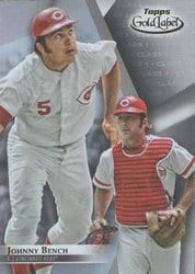 2018 Topps Gold Label Base Set Johnny Bench #36 card