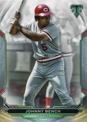 2019 Topps Triple Threads Base Set Johnny Bench #90 card