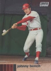 2020 Stadium Club Chrome Base Set Johnny Bench #277 card