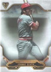 2020 Topps Triple Threads Base Set Johnny Bench #27 card