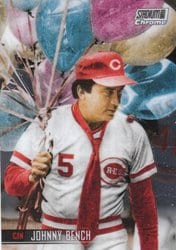 2021 Stadium Club Chrome Base Set Johnny Bench #197 card