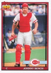 2021 Topps Archives Base Set Johnny Bench #185 card