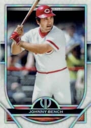 2021 Topps Tribute Base Set Johnny Bench #17 card