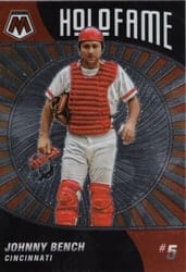 2022 Panini Mosaic Holofame Johnny Bench #HF-11 card