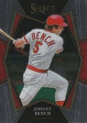 2022 Panini Select Base Set Johnny Bench #125 card