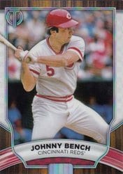 2022 Topps Tribute Base Set Johnny Bench #86 card