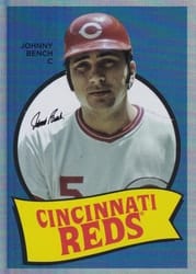 2023 Topps Archives 1969 Team History Foil Johnny Bench #69T-16 card