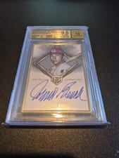 2023 Topps Gilded Collection Gallery of Gold Autographs Johnny Bench #GOG-JB card
