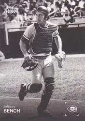 2025 Topps Black & White Base Set Johnny Bench #66 card