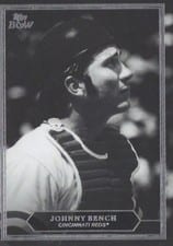 2025 Topps Black & White Prized Portraits Johnny Bench #PP10 card