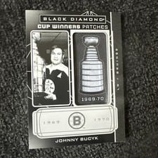 2022 Upper Deck Black Diamond Cup Winners Patches Johnny Bucyk #CW-JB card