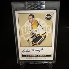 2024-25 Upper Deck Clear Cut Vintage Autos Johnny Bucyk #VA-JB card
