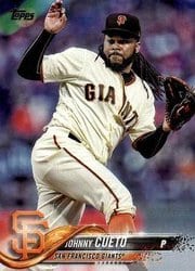 2018 Topps Base Set Johnny Cueto #70 card