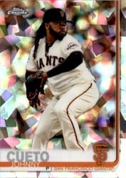 2019 Topps Chrome Sapphire Edition Base Set Johnny Cueto #154 card