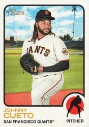 2022 Topps Heritage Base Set Johnny Cueto #458 card