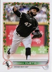 2022 Topps Holiday Base Set Johnny Cueto #HW110 card