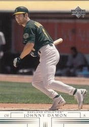 2002 Upper Deck Base Set Johnny Damon #67 card