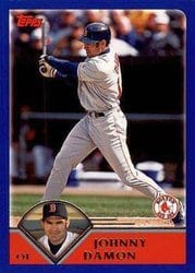 2003 Topps Base Set Johnny Damon #173 card