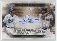 2024 Topps Inception Transformation Autographs Johnny Damon #ITA-JD card