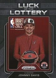 2022-23 Panini Prizm Luck of the Lottery Johnny Davis #12 card