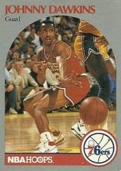 1990-91 Hoops Base Set Johnny Dawkins #227 card