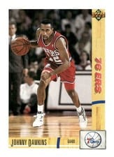 1991-92 Upper Deck Base Set Johnny Dawkins #176 card