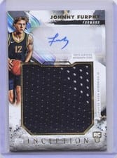 2024-25 Topps Inception Rookie Jumbo Relics Johnny Furphy #RJR-JF card