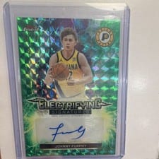 2025-26 Finest Electrifying Signatures Johnny Furphy #ESG-JF card