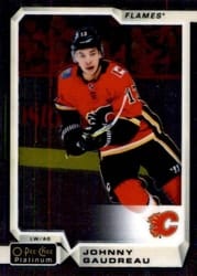 2018-19 O-Pee-Chee Platinum Base Set Johnny Gaudreau #8 card