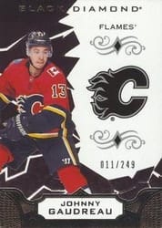 2018-19 Upper Deck Black Diamond Base Set Johnny Gaudreau #BDB-JG card