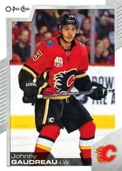 2020-21 O-Pee-Chee Base Set Johnny Gaudreau #162 card