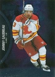 2021-22 SkyBox Metal Universe Base Set Johnny Gaudreau #72 card