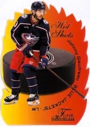 2022-23 SkyBox Metal Universe Hot Shots Johnny Gaudreau #19 OF 20 HS card