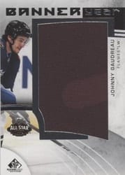 2022-23 SP Game Used 2022 NHL All-Star Game Banner Year Relics Johnny Gaudreau #BYAS-GA card