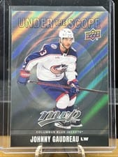 Johnny Gaudreau 2024-25 Upper Deck MVP Under the Scope card